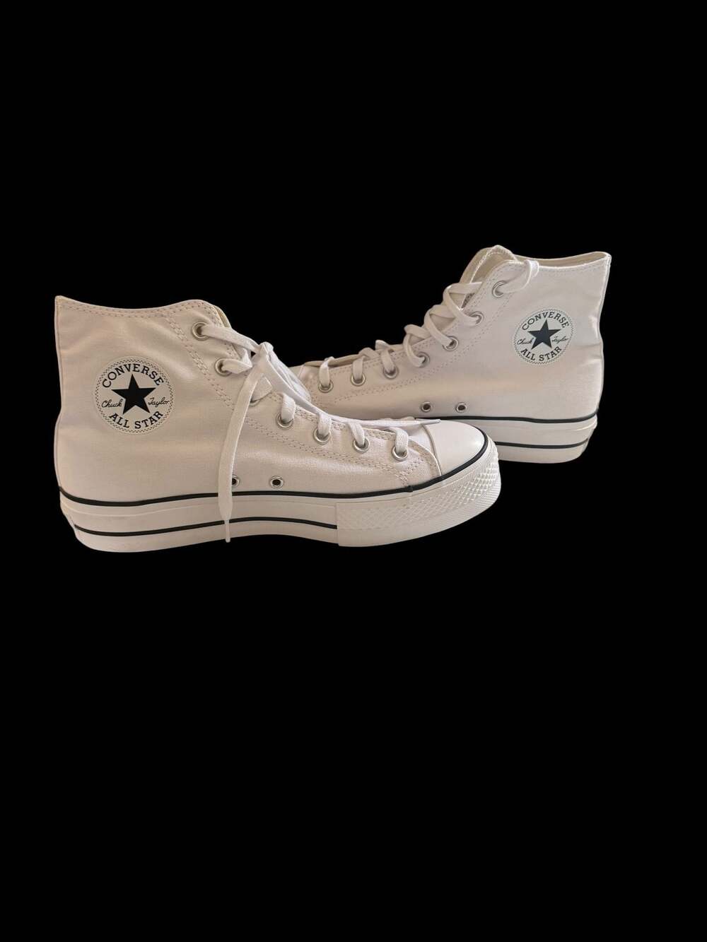Converse Chuck Taylor All Star Lift Platform High Top White Sneakers Women's Siz